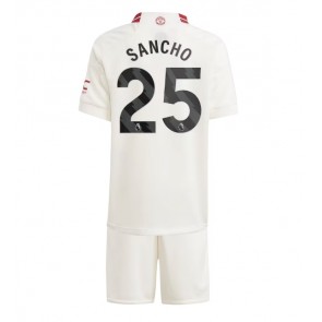 Manchester United Jadon Sancho #25 kläder Barn 2023-24 Tredje Tröja Kortärmad (+ korta byxor)